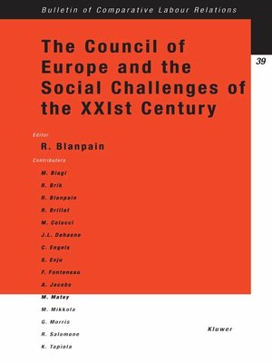 cover image of The Council of Europe and the Social Challenges of the XXIst Century